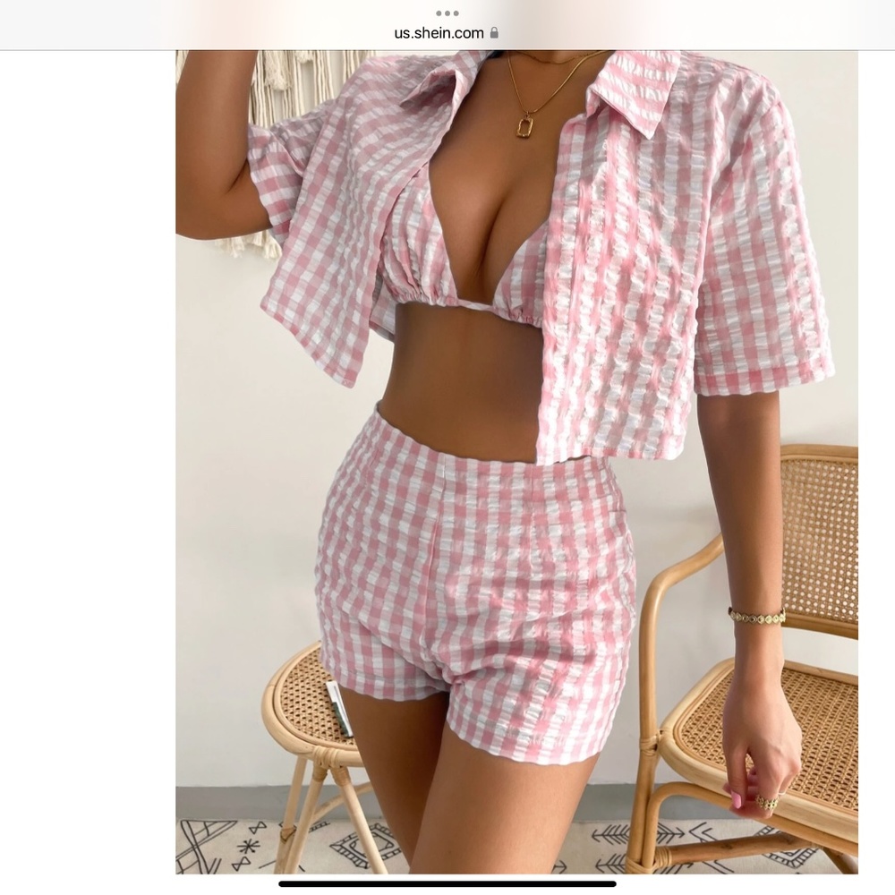 Shein 3 piece short suit set